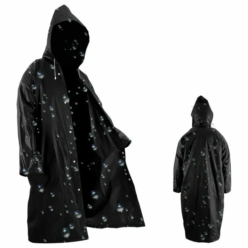 Raincoat Poncho 1Pcs EVA Unisex Raincoat Thickened Raincoat Women Waterproof Men Camping Rainwear Rain Shoe Cover Suit