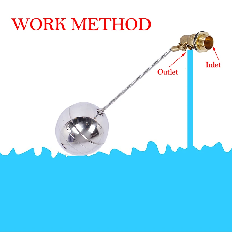 BrassBallFloatValveStainlessSteelFlowControlFloatSensorValve