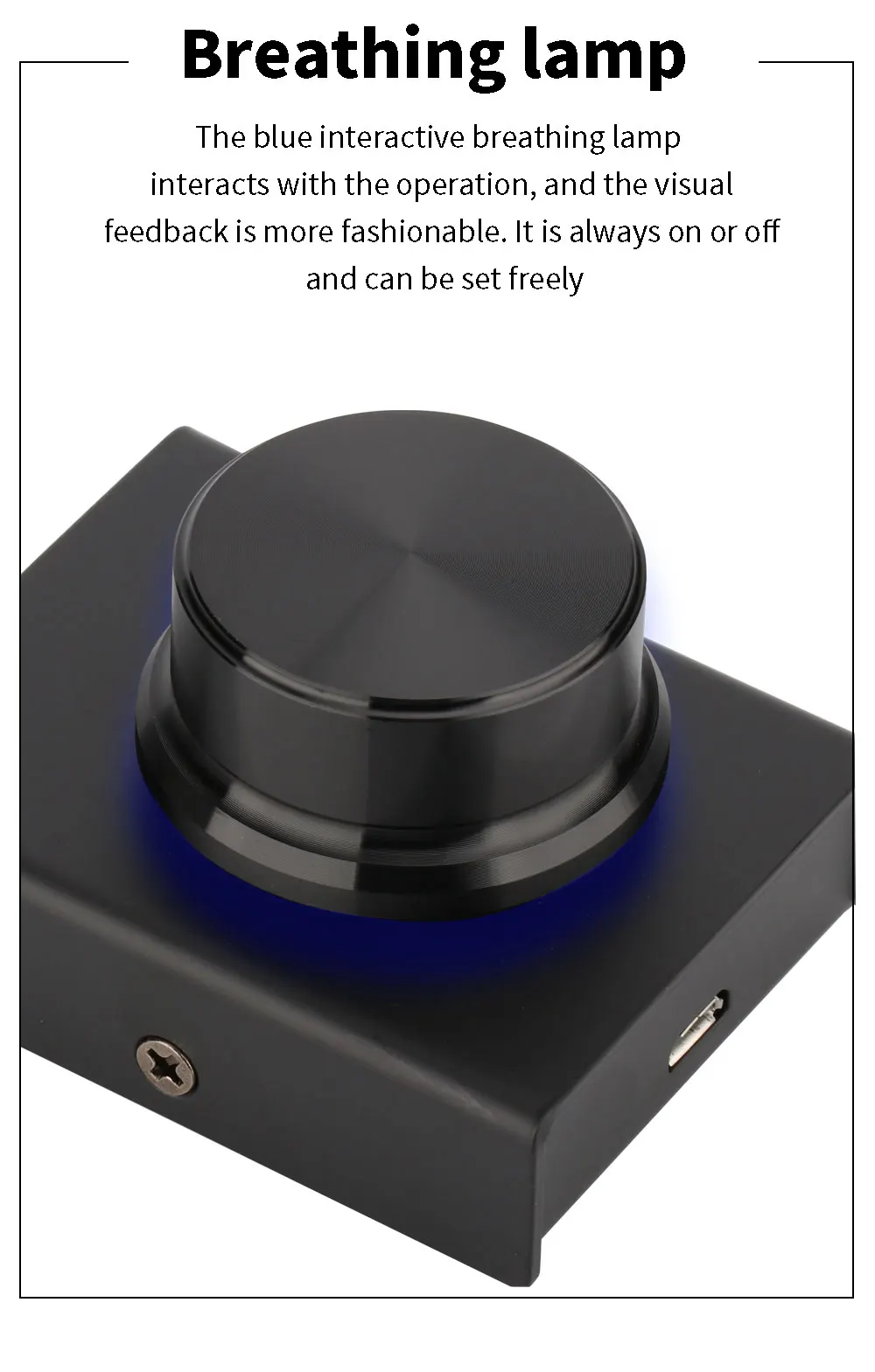 손잡이 원 단추 USB 컴퓨터 볼륨 컨트롤러, 마이크로 USB 멀티미디어 PC 스피커, 외부 오디오 볼륨 조절, 조정 액세서리