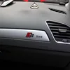 3D Car key sticker Hub sticker Emblem S Line Badge Car 3D Sticker For Audi Sline RS TT A3 A4 B8 8P 8V B6 A5 A6 Q5 C6 A1 Q7 Q3 5