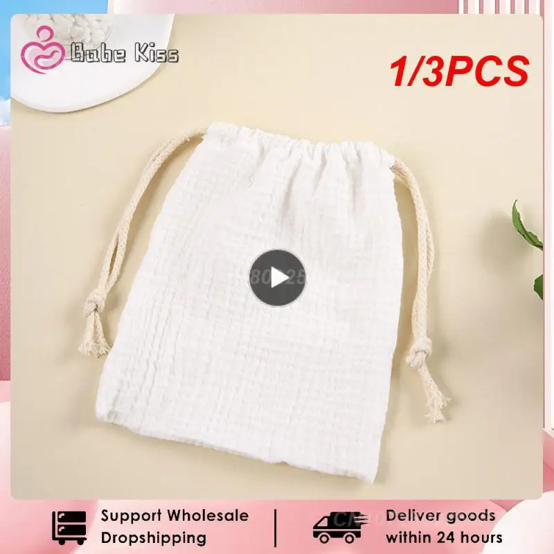 

1/3PCS Cotton Baby Bags String Diaper Stackers Caddy Organizer Nappy Pouch Babies Accessories Baby Essentials Diaper Bag