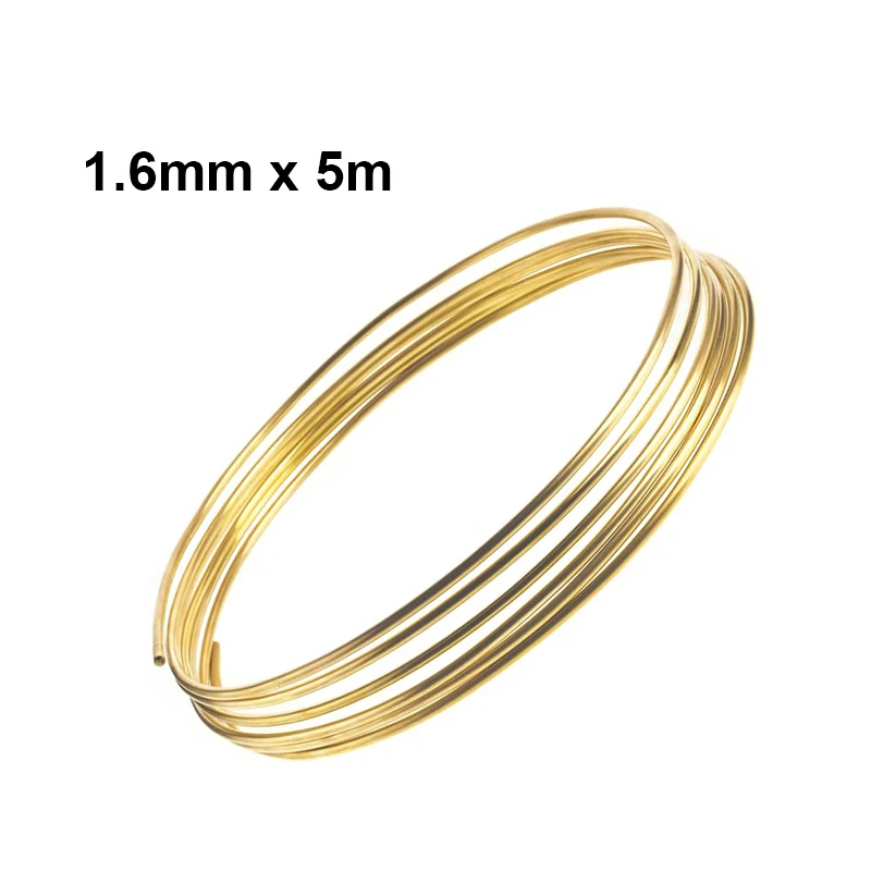 Premium Multi-Gauge Soft Brass Wire Coil - 1-100m Lengths