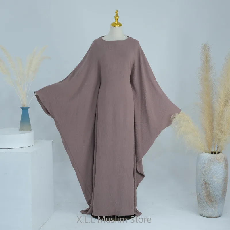 Prayer Clothes Dresses Muslim Abaya Butterfly Sleeve Ramadan Kaftan Eid Long Dress For Women Kebaya Robe Femme Musulmane Abayas