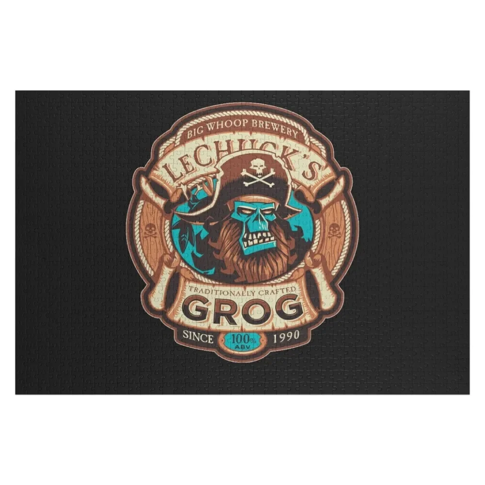 

Пазл LeChuck's Grog для творчества, пива, обезьяны, остров, персонализированный подарок, свадьба, персонализированное название, рождественские подарки, пазл