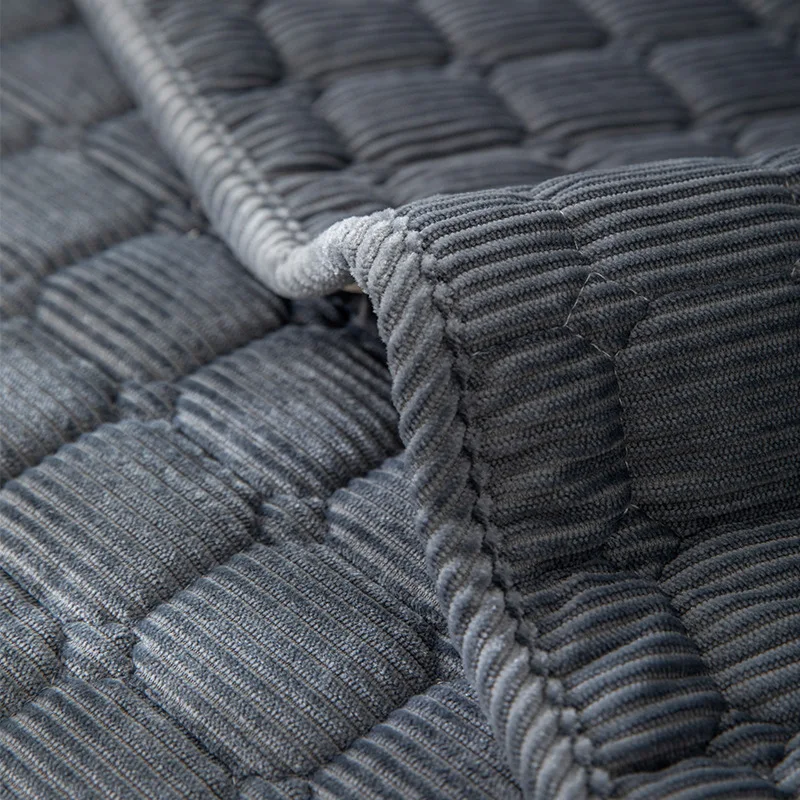 Thickened Corduroy Sofa Cushion Four Seasons General Pure Colour Plush Non-Slip Living Room Sofa Cover Warm Breathable Sofa Back 3
