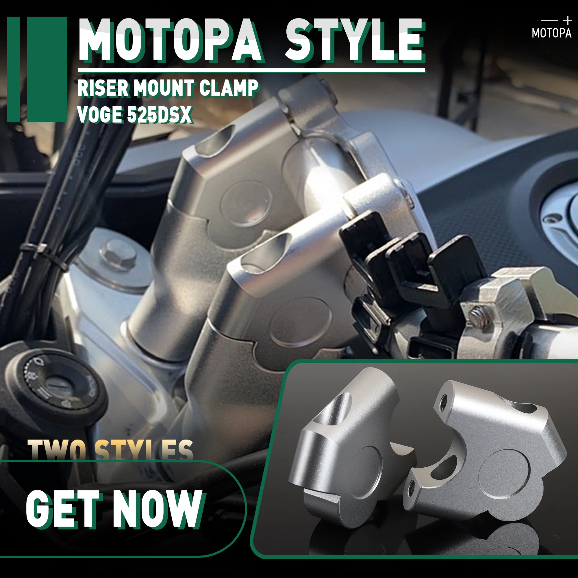 Per Loncin Voge 525Dsx 525Ds 525 Dsx Moto Voge 525Ds Manubrio Riser Mount Maniglia Morsetto Maniglia Riser Adattatore