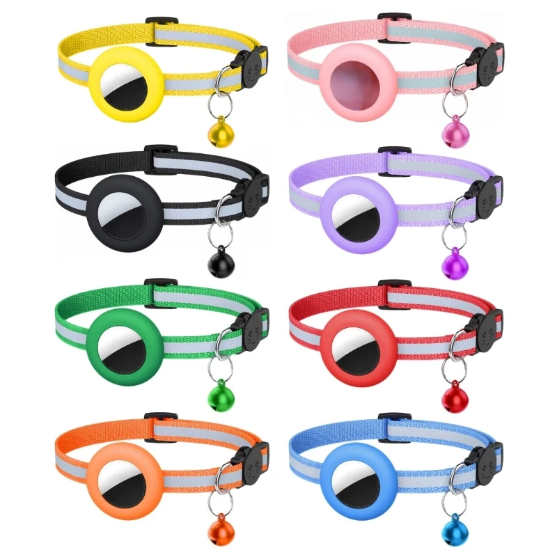

Pet Collar for Air Tags Protective Holder for Cats Safety Collars for Small Dogs