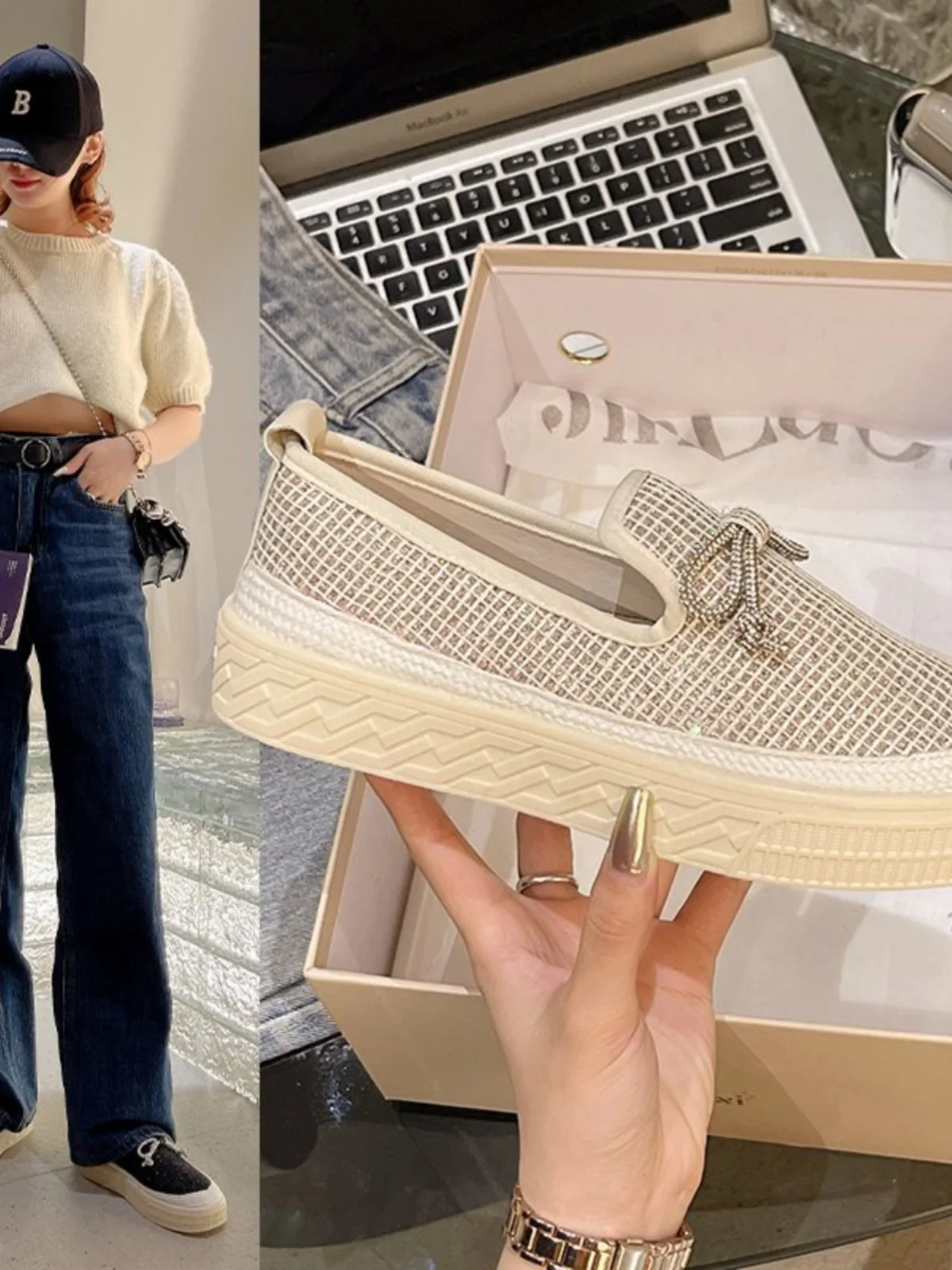 

Повседневные женские туфли, женская обувь, модные универсальные туфли с закрытым носком и круглым носком, осеннее платье в стиле ретро, новинка 2023, базовая модная Осенняя ткань