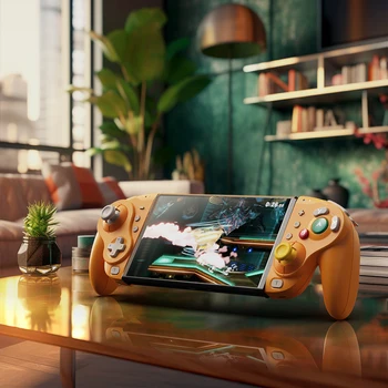 NYXI Wizard Hall Joystick Wireless Game Controller Orange Gamepad with RGB Lights for Nintendo Switch PC Controller 6