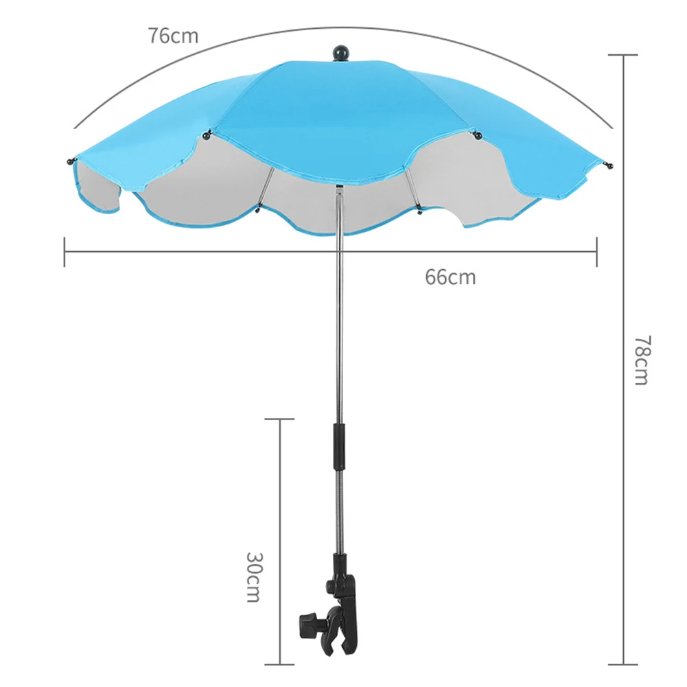 Sunscreen Baby Pram Umbrella Adjustable Waterproof Infant Stroller Cover Sunshade Parasol Pramchair Accessories baby stroller accessories display	