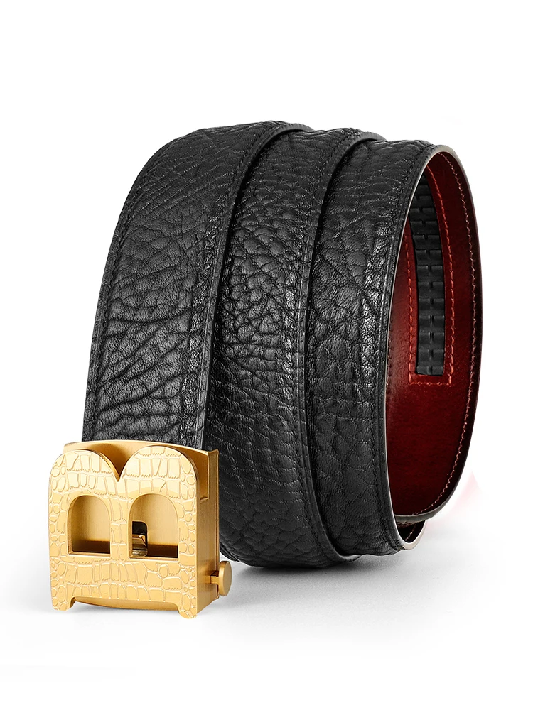 

Cowhide men's leather belt high-end Belt fastener Fashion casual youth Belts for women Mens belts luxury goth belt for men