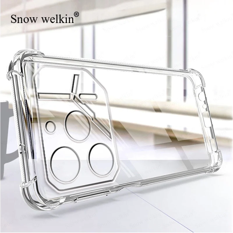 Enhanced Airbags Buffer Full Protection Clear Soft TPU Shockproof Back Case Cover