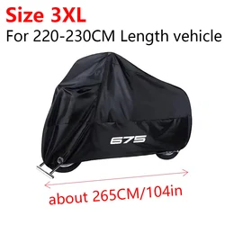 High - Quality Waterproof Motorcycle Cover - Durable Rain Protection (3XL)