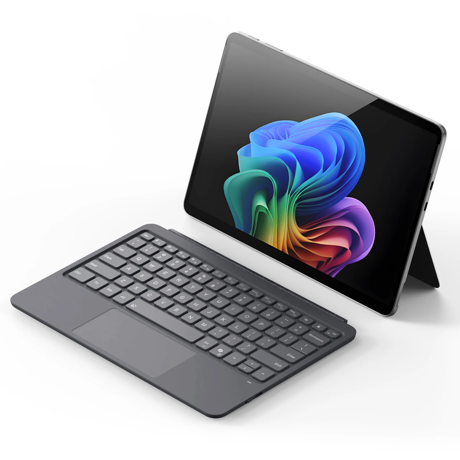 DUX DUCIS Teclado Bluetooth retroiluminado ultradelgado para Microsoft Surface Pro 12 teclado inalámbrico magnético con panel táctil multitáctil