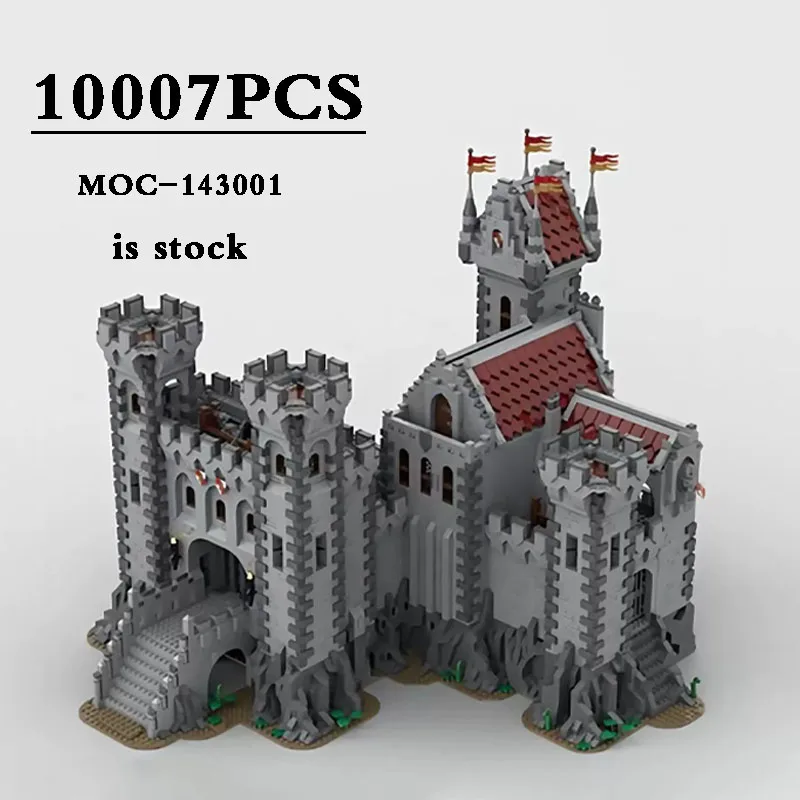 

New MOC-143001 Red Lion Castle Phase II Medieval Castle Assembly Building Blocks 10305 Lion King Castle Kids DIY Christmas Gifts