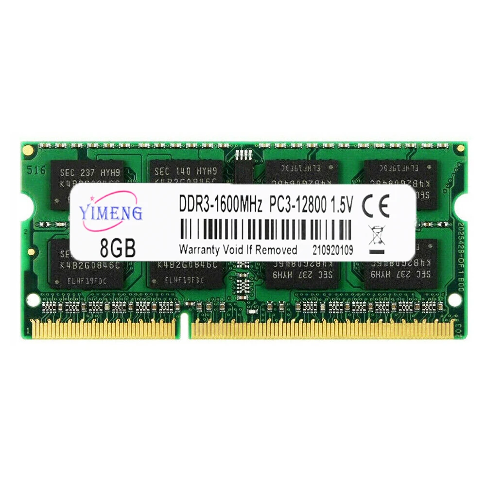 Barrette Mémoire CRUCIAL DDR3/DDR3L SODIMM 204 Broches – 4/8/16/32 Go – 1600/1333/1066 MHz