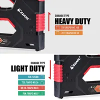 EZARC 6-in-1 Heavy Duty Staple Gun for Fixing Material Manual Nail Gun With 6000 Count Staples for Carpentry & DIY Home Decor 2