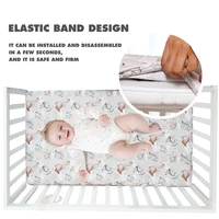 Happyflute 100% Polyester 130*70CM feuilles de couffin ajustées pour bébé fille garçon doux respirant feuilles de couffin pour bébé 4