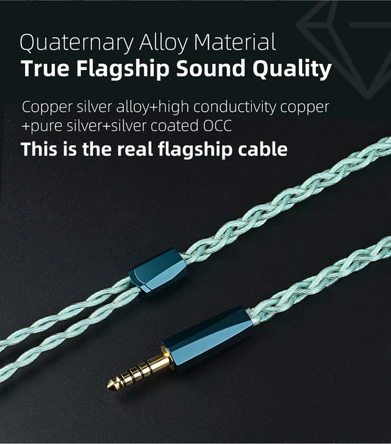 2023 NICEHCK FourMix イヤホンケーブル四元合金アップグレード