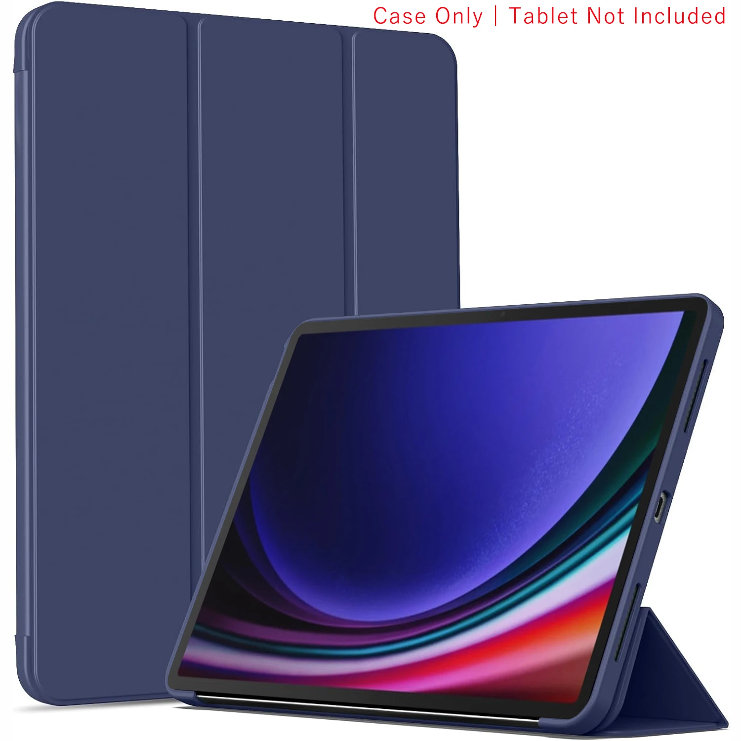 Tri-fold Flip Case Magnetic Stand PU Leather Protective Tablet Cover