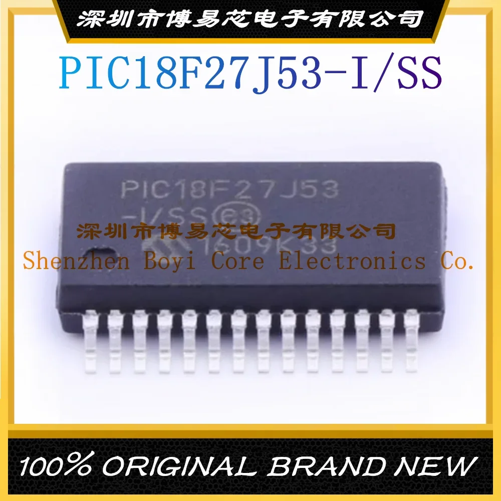 PIC18F27J53-I/SS Package SSOP-28 New Original Genuine Microcontroller IC Chip (MCU/MPU/SOC) pic16f886 pic16f883 pic16f690 pic16f1827 pic16f1828 pic16f1829 pic16f15344 i ss microcontroller ic chip mcu mpu soc ssop 20