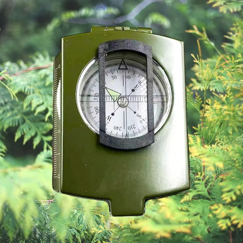 Tactical Survival Military Compass Waterproof Durable Pocket-sized Transmission Aiming for Hiking