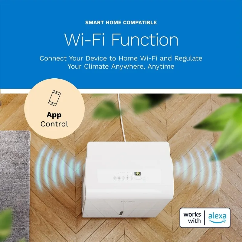 hOmeLabs 4500 Sq. Ft. WiFi-Enabled Dehumidifier with Pump -Superior Moisture Removal & Humidity Control for Large Rooms, Offices 3