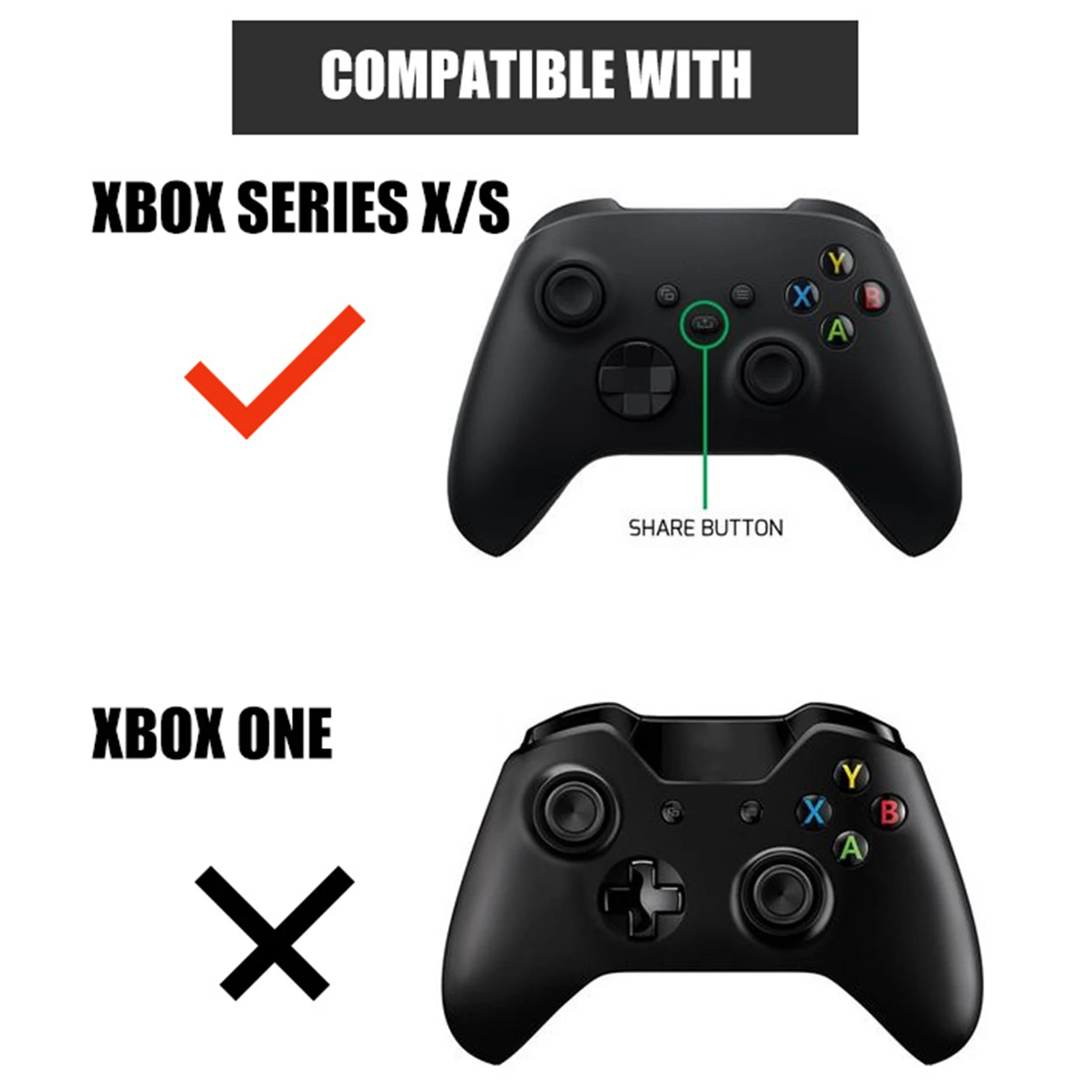 Xboxシリーズx/sコントローラートリガーボタンゲームパッド拡張