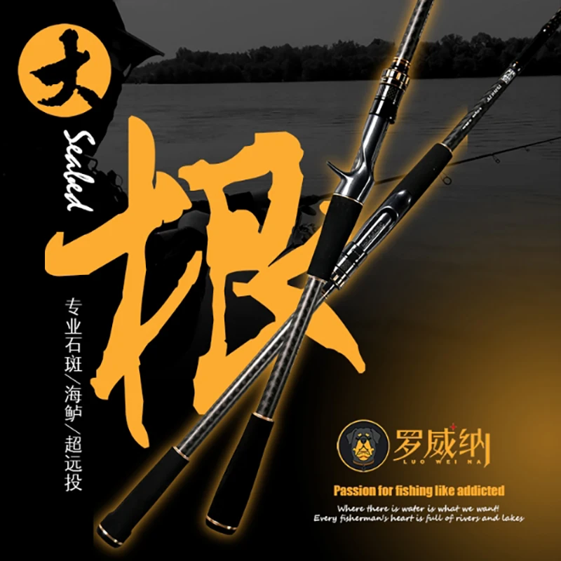 Lurekiller 40T Hihg Carbon Spinning/Casting Fishing Rod Bass Rod