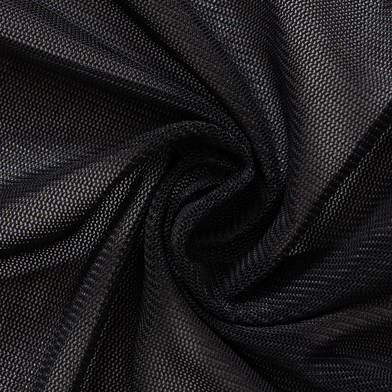 Abstract Print Graphic T Shirts For Women Clothes Y2k Accessories Mesh See Through Ropa De Mujer Bodycon Crop Top Quarter Sleeve