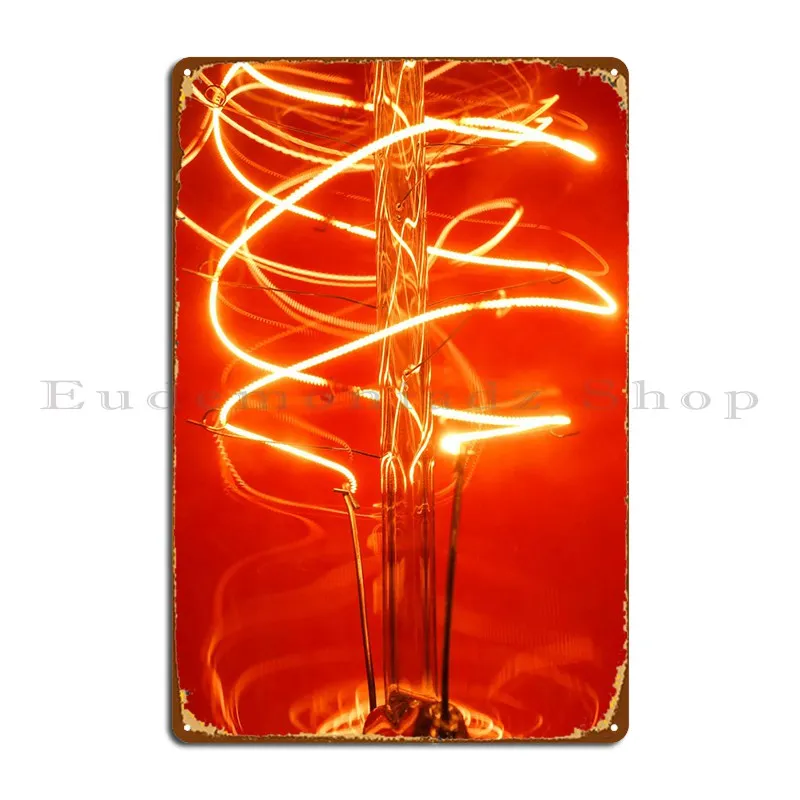 

Bulb Metal Signs Club Bar Character Party Wall Mural Living Room Tin Sign Poster