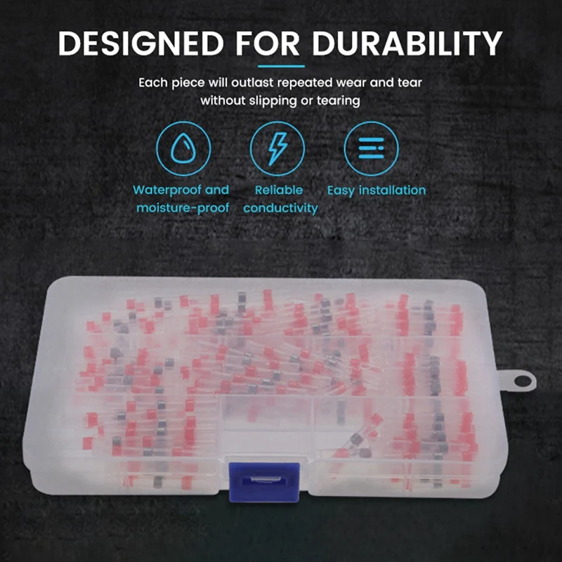 

200 шт., Термоусадочные соединители для проводов, 22-18 AWG