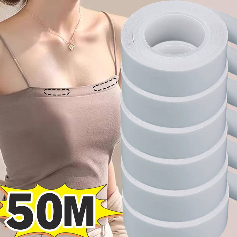 Double Sided Tape for Clothing Dress Low Cut Neckline Body Skin Anti-exposure Adhesive Sticker Strips 100M body tape