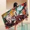 1PC Toilet-Bound Hanako-kun Microfiber Blanket Quick Drying Beach Towels Oversized Printing Super Absorbent Pool Towel Blanket 3