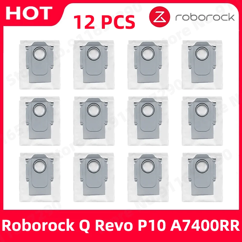 spare parts for roborock q revo p10 a7400rr main side brush hepa filter mop cloths rag dust bag vacuum cleaner accessories Roborock Q Revo P10 A7400RR Dust Bag Spare Parts Home Robot Vacuum Cleaner Interior Replacement Garbage Bag Accessories