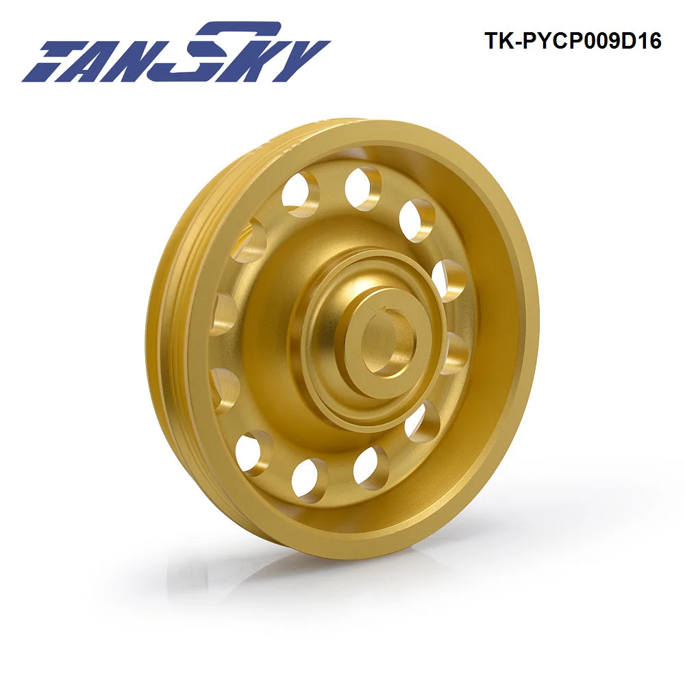 TANSKY Aluminum Light Weight Belt Drive Crank Pulley For Honda Civic 92-95 Del Sol TK-PYCP009D16