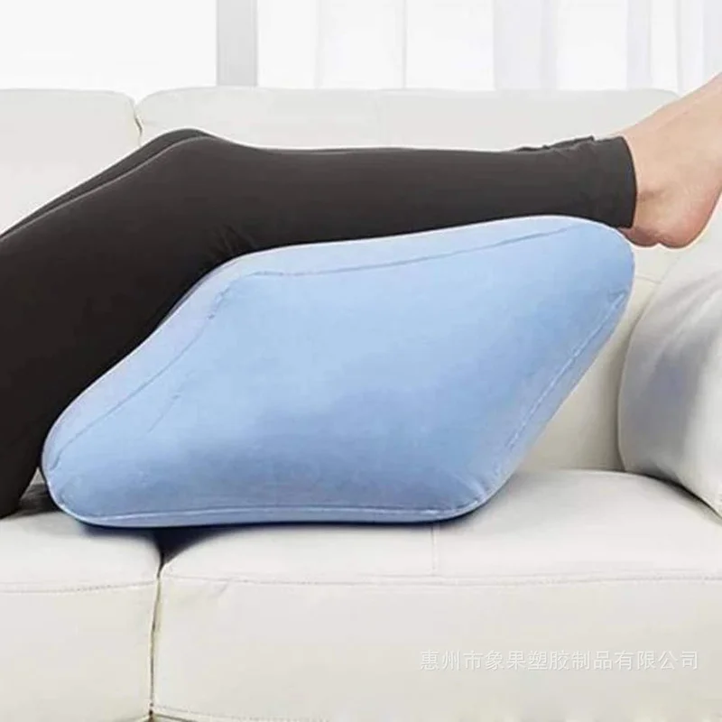 

1pcs Portable Inflatable Elevation Wedge Leg Foot Pillow for Sleeping Knee Support Cushion Between The Legs with Inflator Pump