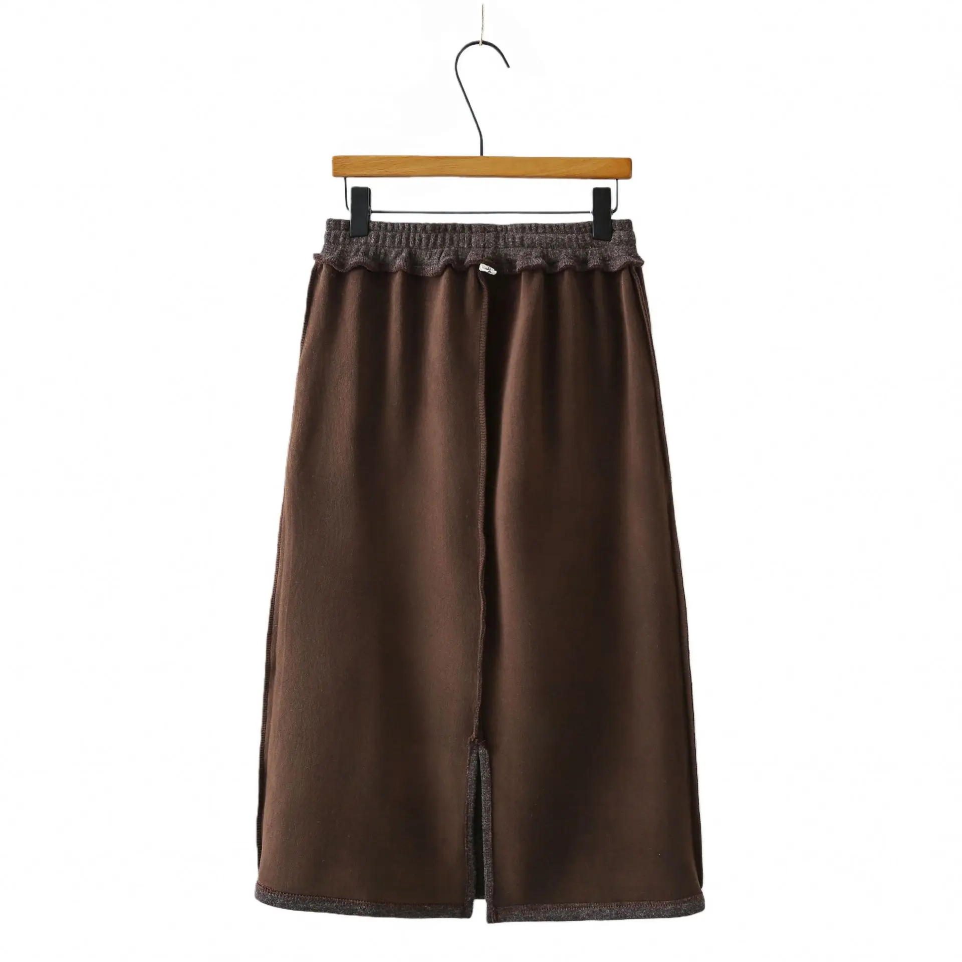 XXXXL Fashion Plus Size Women's Skirts Casual Fleece And Thickened Woolen Skirt Autumn And Winter 8606