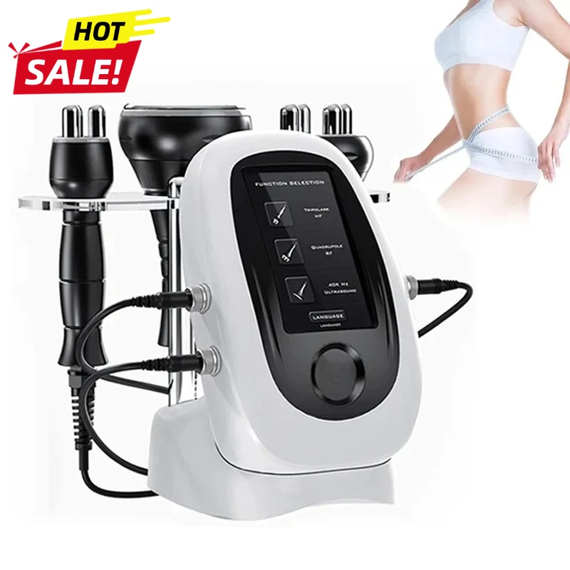3 in 1 Body Slimming Machine 80K Cavitation Ultrasonic RF Multi Polar for Fat Reduction Cellulite Treatment Skin Rejuvenation