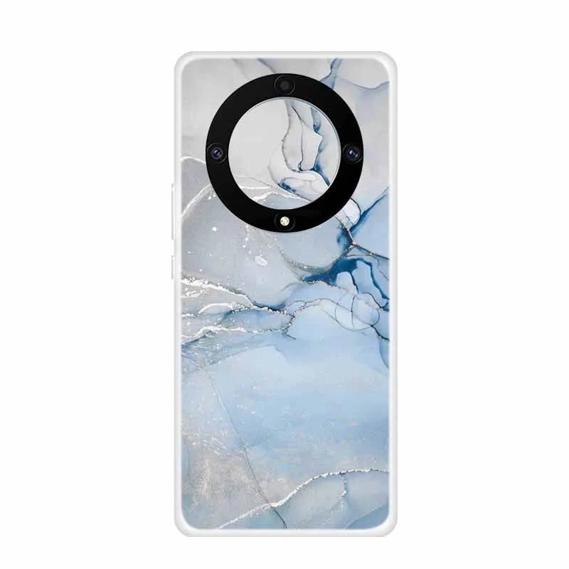 Marble Clear Soft TPU Silicone Back Cover - Transparent Coque