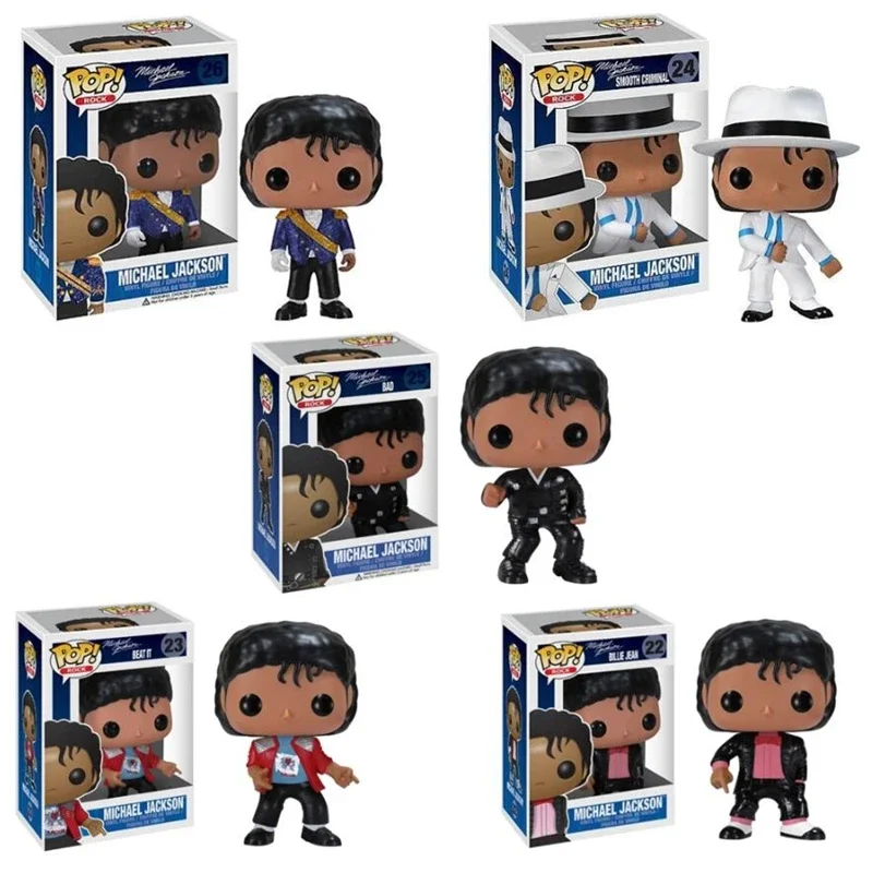 thumbnail image 5 of Figuras FUNKO POP Michael Jackson #22 #23 #24 #25 #26 BEAT IT Michael Jackson #345 #352 #359 Colección de fans Modelo de juguete para regalo, 5 of 5