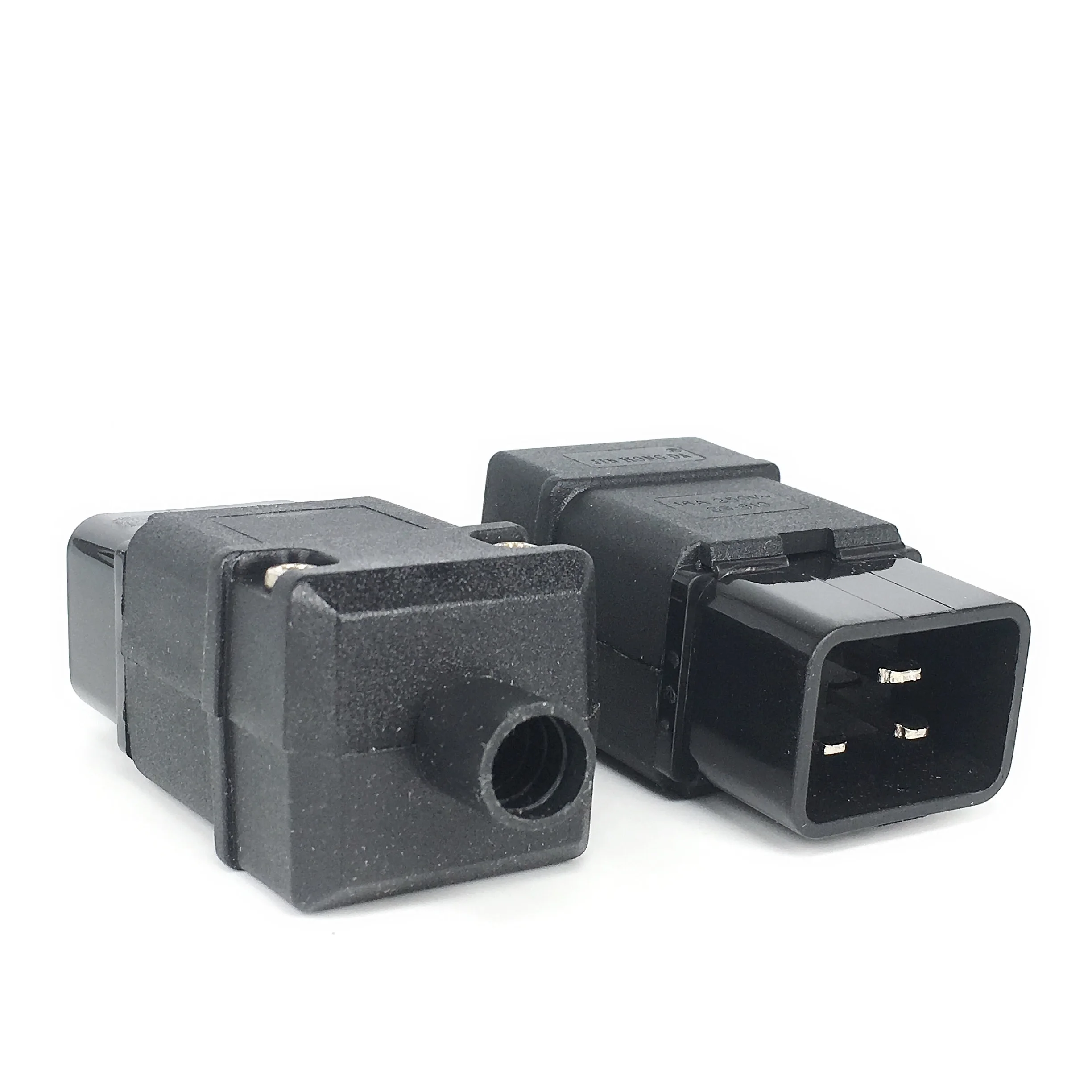 ce 250v 16a C19 C20 female male 3 sprong AC PDU UPS power outlet wired electrical Receptacle AC socket plug