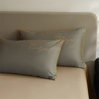 Ensemble de housse de couette 100% coton égyptien, 3 pièces, 1 housse de couette et 2 taies d'oreiller, 150x200/200x230cm, simple/double, Queen King Size 6