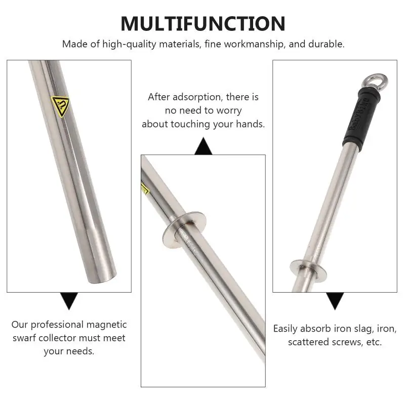 1PC Magnetic Turnings Swarf Collector Removal Swarf Magnetic Bar Magnetic Rod hard surface welding rod