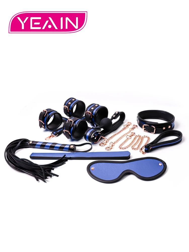 

YEAIN Adult Sex Kit BDSM Bondage Handcuffs SM Products Slave Toys Bundle Blindfold Flirting Whip Erotic Game Couples Foreplay