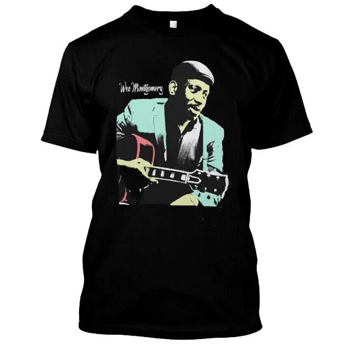 Новая Винтажная Футболка Wes Montgomery с длинным или коротким рукавом, американский джазовый гитарист, Размер 2XL
