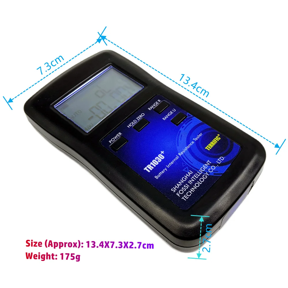 배터리 내부 저항 테스터 TR1030 + 0  45V 18650 리튬 니켈 수소 납산 알카라인 배터리, 업그레이드 YR1030