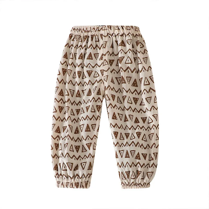 Kids Casual Summer Pants Loose Thin Striped Trousers