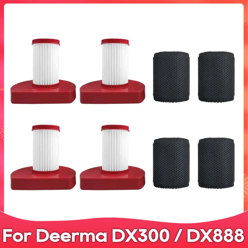 Sobresselentes Handheld do Aspirador de pó Filtro do ar Hepa Acessório Apto para Deerma Dx300 Dx888 Peças