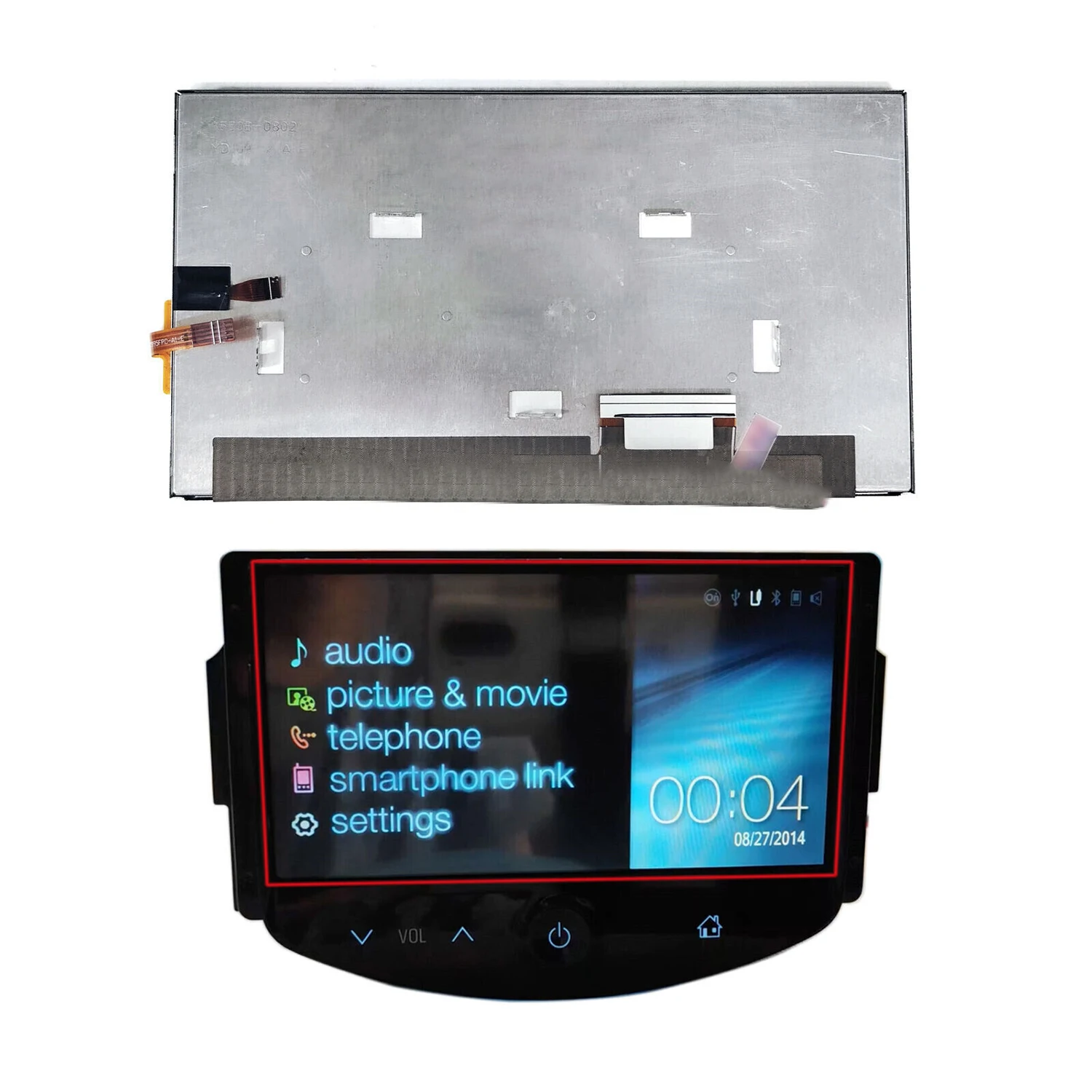  LCD ÷ ġ ũ,  12-16 ũ Ҵ MYLINK  ׺̼, LA070WV1TD05, 7 ġ, 1PC